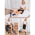 thumbnail image 5 of Unisex Tear Away Shorts 9" Snap On Athletic Shorts Cotton Post Knee Hip Surgery Recovery Lounge Short with Pockets, 5 of 7