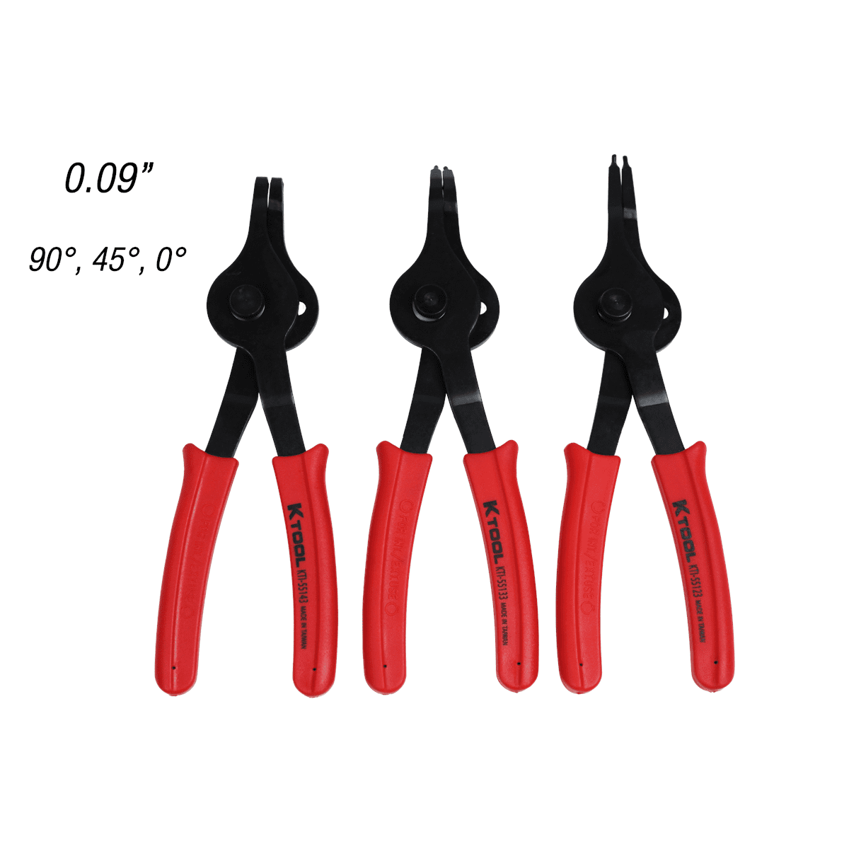K-Tool 55112 12-pc Reversible Snap Ring Plier Set
