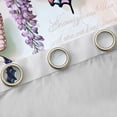 thumbnail image 4 of Erosebridal Flying Butterflies Blackout Curtains Set of 2 (52x84 Each) For Girls,Dreamy Vintage Flowers Window Curtains, 4 of 6