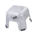 thumbnail image 1 of Step Stool Shoe Changing Stool Shower Bench Stool Small Foot Stool for Apartment Clear, 1 of 9
