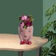 thumbnail image 5 of Cara de cerámica Maceta Cabeza Planta Cola maceta de interior, 5 of 8