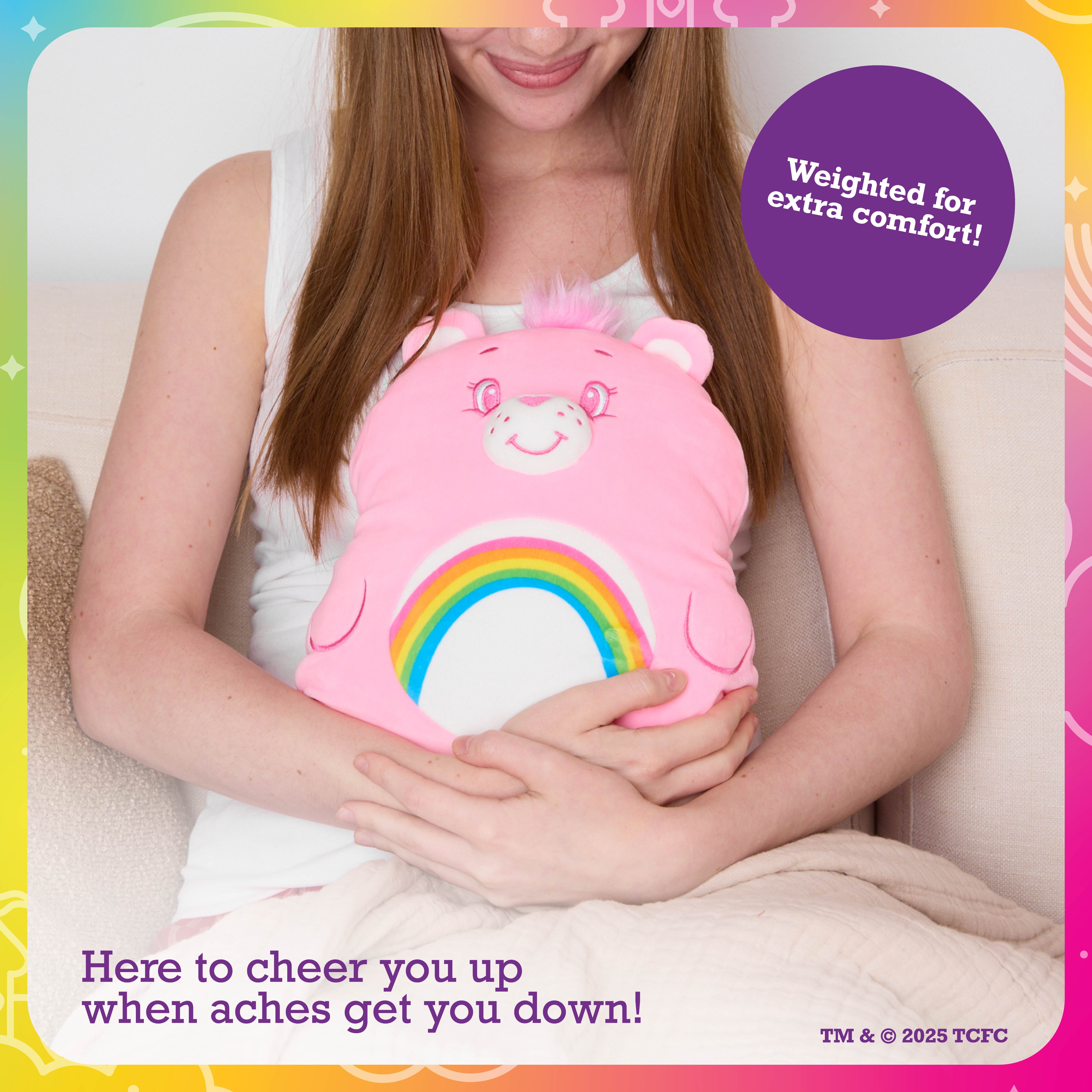 Happy Helpers Cheer Bear Microwaveable Heating Pad For Period Cramps and Body Pain