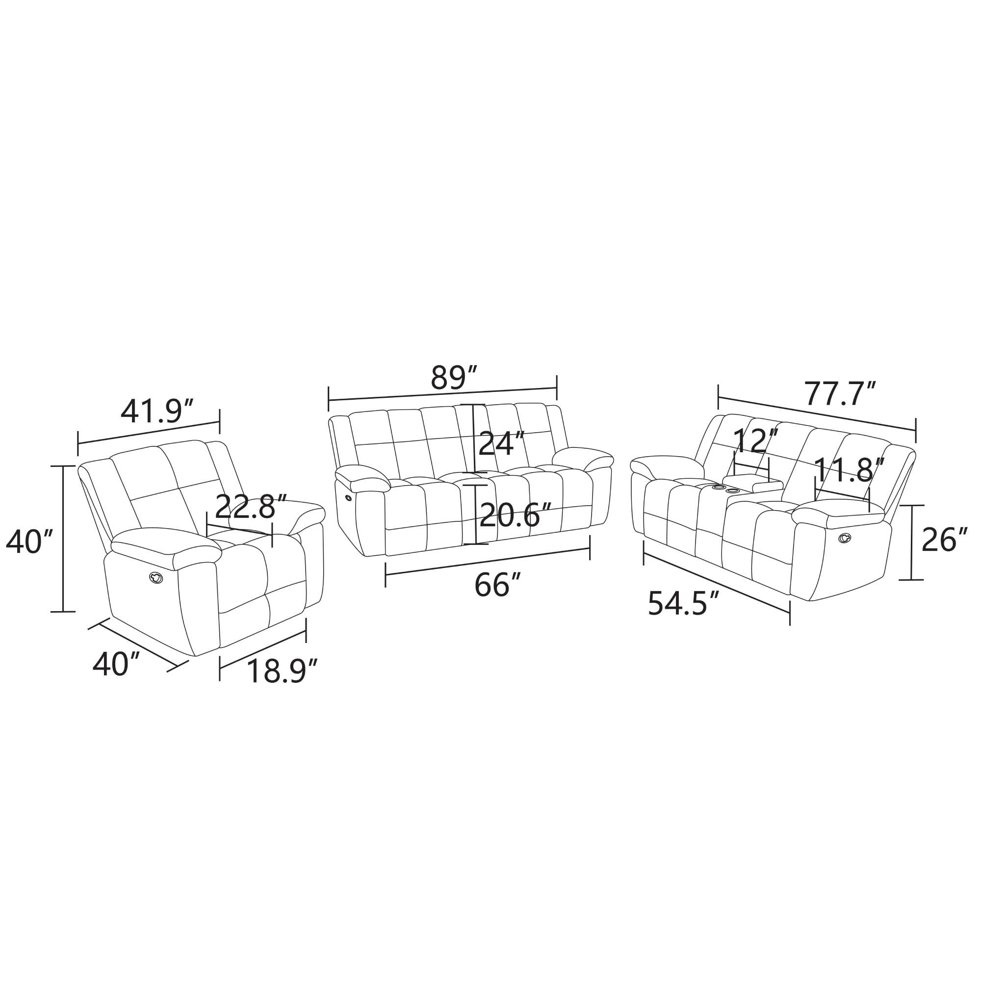 Manual Reclining Sofa, Modern Corduroy Recliner Chair, Comfy Single Sofa Lounge Seating for Small Spaces, Living Room, Green
