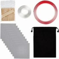 1set Cell Phone Cleaning Kit 2pcs Cleaner Tape for Phone Speaker Receiver USB Port Charging Port Cleaning Tool Electronic Cleaning kit with 100pcs Swab and 10pcs Polishing Cloth