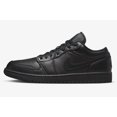 thumbnail image 2 of N I-K-E A i r-Jor-dan 1 Low Triple Black 553558-093 Men's Size New, 2 of 6