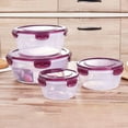 thumbnail image 5 of 3/4-Piece PP Bento Box Set With Sealed Lids, Leak-Proof Stackable Reusable Food Containers, Microwave Dishwasher Refrigerator Safe, 5 of 10