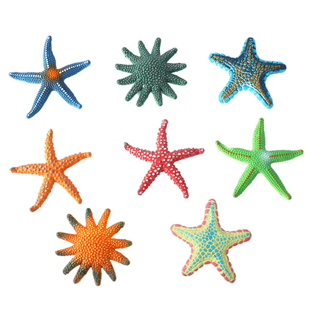 Aousin 8pcs Starfish Pool Toys - Colorful Sea Animal Set Swimming Pool  Diving Toy 