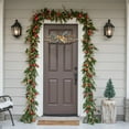 thumbnail image 2 of Christmas Cane Decoration - 27.56in Gold Hanging Candy Cane Ornament for Holiday Door Wall Window Fireplace Indoor Outdoor Décor, 2 of 5