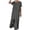 Army Green, variant on Women's Crew Neck Short Sleeve Rolled Sleeve Ruffle Hem Solid High Low Maxi Dress, Loose Casual Vacation Dress White, S