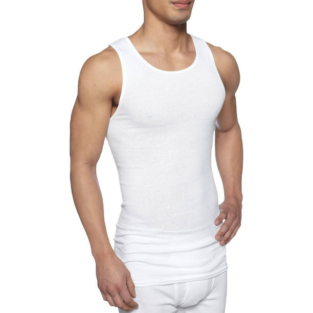 Gildan - Gildan Men's 100% Premium Cotton Tag Free, A-Shirt, 2-pack ...