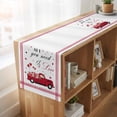 thumbnail image 6 of Table Runners 72 Inches Long Dress Scarves, Valentine's Day Farmhouse Kitchen Table Runner, Coffee Tablerunners, Love Heart Roses Romantic Modern Art 16x72 Inch, 6 of 9