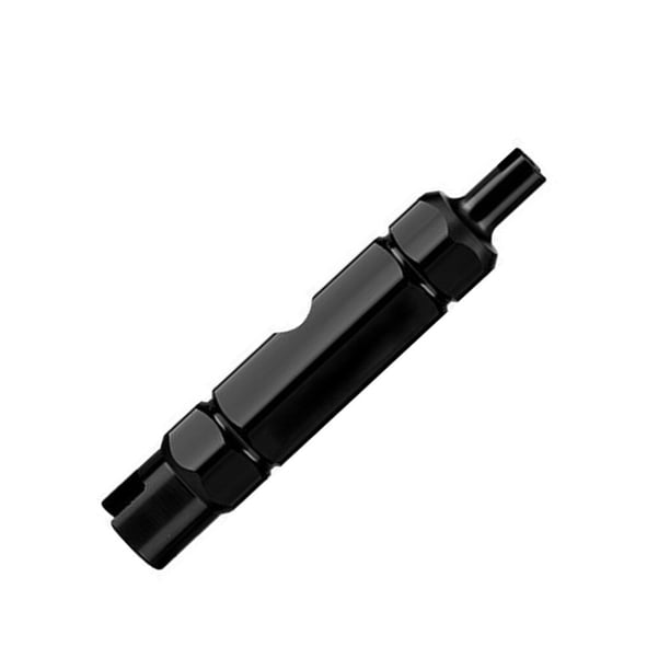 Naiovety Llave de boquilla de neumático de bicicleta, herramienta de núcleo de válvula multifuncional, removedor de núcleo de válvula de Ciclismo negro