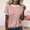 Pink, variant on Blue Women's Short Sleeve T-shirt, Women'S Spring Round Neck Color Blocked Loose Casual Short Sleeve T Shirt,Women's Short sleeve T-shirt M