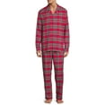 thumbnail image 4 of Holiday Time Matching Family Men's Red Flannel Pajama Set, 2-Piece, 4 of 8