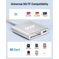 thumbnail image 3 of Lector de tarjetas Acer SD 4.0 UHS-II Lector Micro SD USB C plateado, 3 of 8