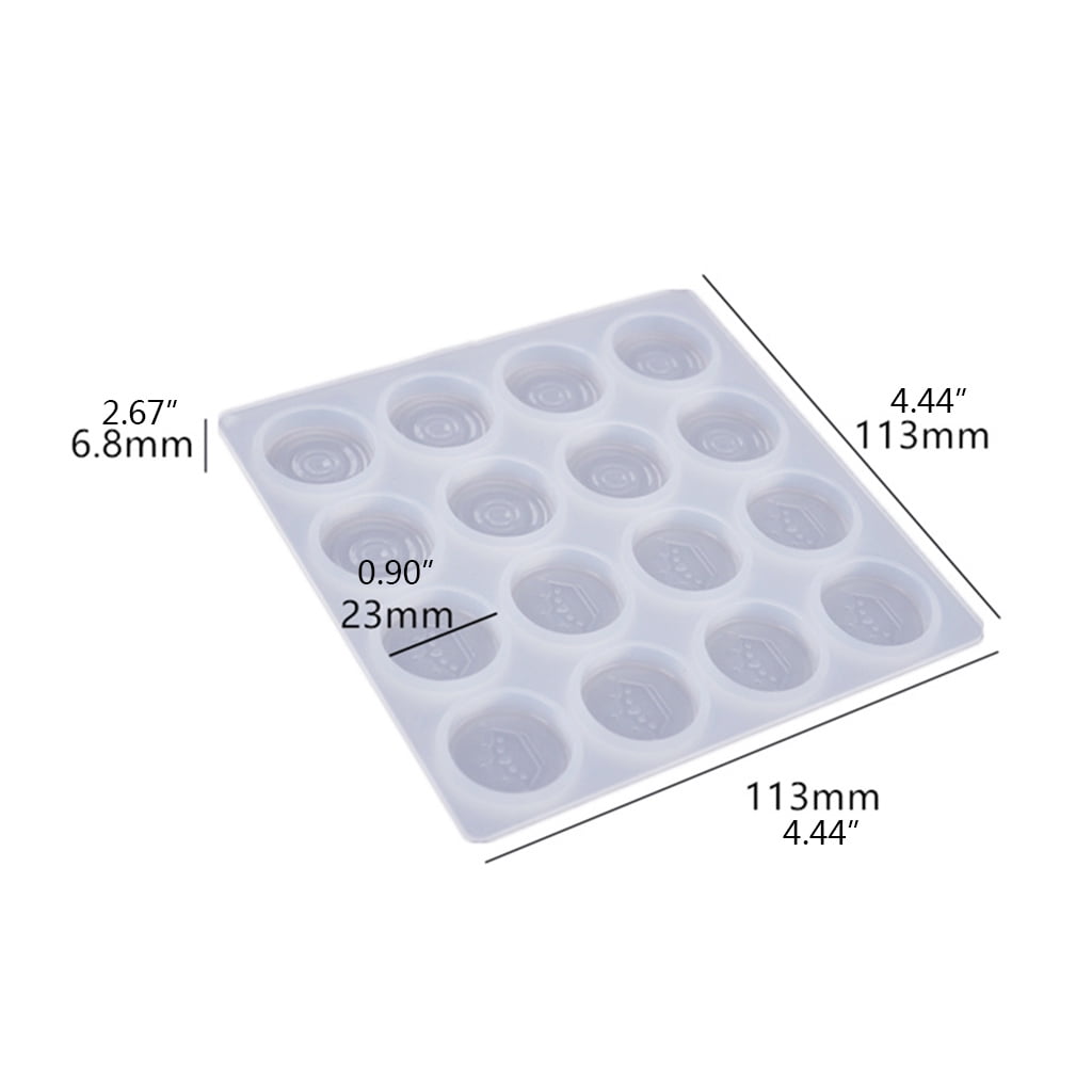 BQBQERT 18 Pcs Epoxy Chess Silicone Mold Checkers Board Crystal Epoxy Resin for Resin Mold Making