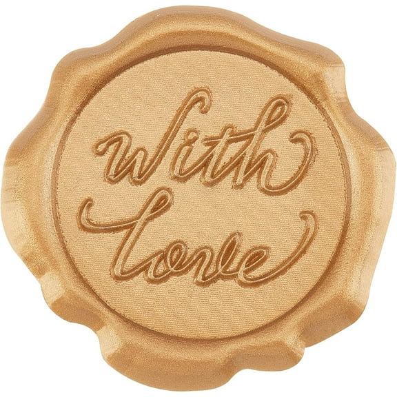 60pcs Adhesive Wax Seal Stickers with Love Wax Seal Stamp Stickers Self Adhesive Gold Vintage Wax Seal Envelope Stickers for Wedding Invitation Cards Party Favors Craft Gift Camel DIY
