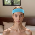 thumbnail image 6 of Unique Bargains 1 Pc Breathable Headband Sweat Headband for Sport Lake Blue, 6 of 6
