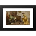 thumbnail image 2 of Percy Thomas Macquoid 14x10 Black Modern Framed Museum Art Print Titled - Peg Woffington Visiting an Eccentric Cat Lover, 2 of 5