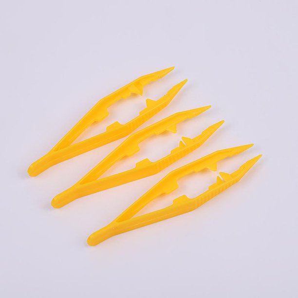 Pinzas de plástico, pinzas de primeros auxilios, manualidades para ni?os, hogar, aula, uso escolar, herramientas creativas para juegos (8 piezas, verde y amarillo) LingWen 8390612179839