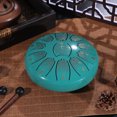 thumbnail image 3 of Tongue Drum 6 pulgadas Acero 11 Tune Hand Pan Tank con mazos (E) Verde, 3 of 8
