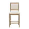 thumbnail image 2 of Linon Findley 26" High Back Counter Stool, Rustic Gray wash/Beige, 2 of 11