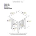 thumbnail image 4 of Atlantic Furniture Nantucket End Table, Caramel Latte (Set of 1), 4 of 4