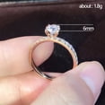 thumbnail image 6 of PERITANG Elegant Engagement Proposal For Women Gift for Wife Lightweight Shiny Cubic Zirconia CZ Ring Ideal Jewelry Gift Comes in Elegant Box, 6 of 8