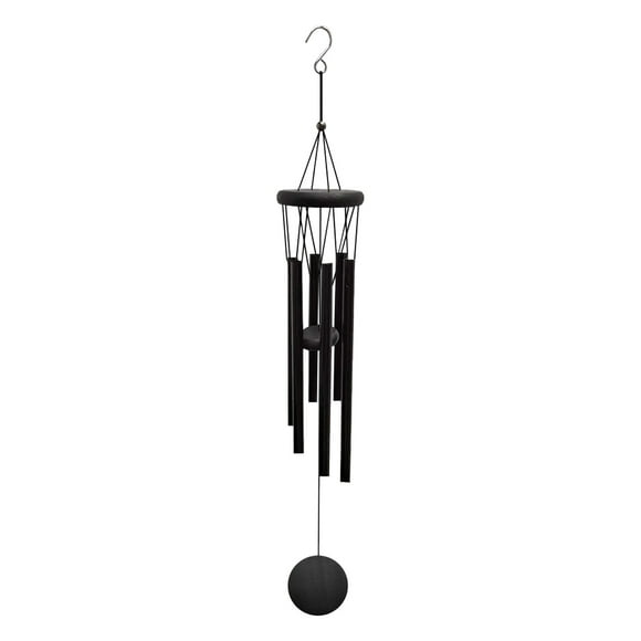 Wind Chimes Outdoor Deep Tone, Wind Chime Outdoor Sympathy Wind-Chime With 6 , Elegant Chime For Garden Patio Black Windchimes