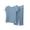 Light Blue, variant on RQYYD Womens Pajamas Set Short Sleeve Top and Wide Leg Pants Sleepwear Soft Loungewear Pjs Sets for Women