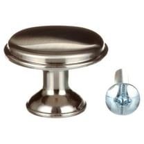 Aldhurst 30 Pack 1.1 inch Round Cabinet Knob Satin Nickel Zinc (0.04 lb)