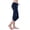 Blue, variant on Women's Stretch High-Waist Drawstring Button-Pocket Capri Leggings Pants for Yoga, Workout & Casual Days – Soft Wear