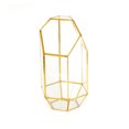 thumbnail image 1 of Inteprter Maceta de cristal irregular para flores, jardinera suculenta, jarrón, paisaje en miniatura, para decoración de jardín, ornamento Jardín y Patio Oro 14x24CM Inteprter HA084259-02, 1 of 6