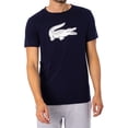 thumbnail image 2 of Lacoste Sport 3D Print Crocodile T-Shirt, Blue, 2 of 5