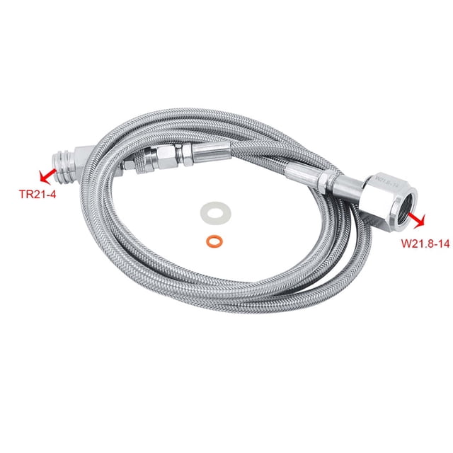 Soda Water Hose Adapter Kit Connector Accessories 1.5m 60in Easy Silver