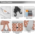 thumbnail image 3 of Fashionable Full-Print Drawstring Cosmetic & Makeup Bag – Large Portable Makeup Organizer with Inner Zipper Pocket & Mesh Compartment, Travel Toiletry Bag for Women, 3 of 5
