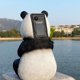 thumbnail image 2 of Estatua Panda Con Solar Jardín Resina para Mamá Abuela (sentada), 2 of 6
