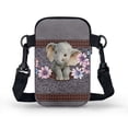 thumbnail image 2 of HELLHERO Butterfly Sunflower Crossbody Sling Bag with Adjustable Strap Polyester Women 4.33"x1.97"x7.09" for Travel, 2 of 7