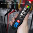 thumbnail image 3 of Pluma de prueba eléctrica multímetro digital ANGGREK con indicador de linterna para prueba de frecuencia de resistencia de voltaje de diodo, 3 of 8