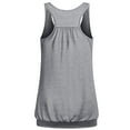 thumbnail image 3 of BYHONG Women's Racerback Tank Top Workout Gym Athletic Shirt Loose Sleeveless Yoga Top for Women & Fitness Womens Blouses Light Gray XL, 3 of 4