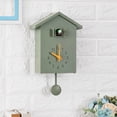 thumbnail image 1 of ziyahi Cuckoo Telling Time Silent 2-arm Sweeping Wall Clock Bedside Clock Green, 1 of 8