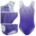 thumbnail image 5 of Sleeveless diamond Bright pattern Body suit ballet Gymnastics gradient color practice Dance Practice Clothes European American, 5 of 6