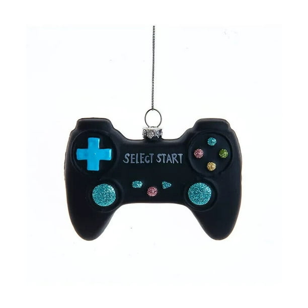 VIDEO GAME CONTROLLER Glass Christmas Ornament by Kurt Adler