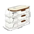 thumbnail image 2 of Rack Storage Solution for Kitchen|Portable Egg Holder for Fridge Organizer and Egg Storage Auto Rolling Dispenser with Lid, 2 of 7