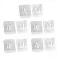 thumbnail image 1 of AMLESO 2x5 Pairs PVC Double-sided Adhesive Wall Utility Hooks, 1 of 8