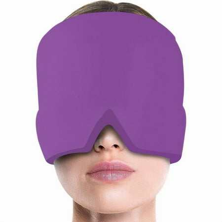 Headache Relief Hat, Ice Cap for Migraines Tension Sinus Headache Relief, Snugly Fit for Head Ice Pack Cap with Gel Ice for Headache Migraine Relief, Compressed Therapy Headache Relief Cap