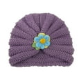 thumbnail image 1 of WEIYLL Hats For Baby Newborn Warm Infant Knit Winter Care Solid Head Wrap Cute Ruffles Kids Baby Visors, 1 of 2