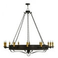 thumbnail image 4 of Meyda Tiffany 115557 Parnella 12 Light 72" Wide Taper Candle Style Chandelier - Coffee, 4 of 5