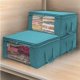 thumbnail image 3 of 1pc Large Capacity Storage Bags Non-woven Folding Storage Box Quilt Clothing Storage Box Household Supplies Organizers, 3 of 11