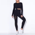 thumbnail image 5 of Mchoice Workout Sets for Women 2 Piece Seamless Outfits Yoga Crop Tops High Waist Sports Leggings Tracksuits, 5 of 7